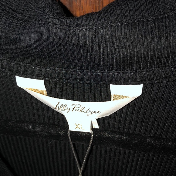 Lilly Pulitzer Ollie 3/4 Sleeve Maxi Polo Dress Noir Size XL - Picture 3 of 15